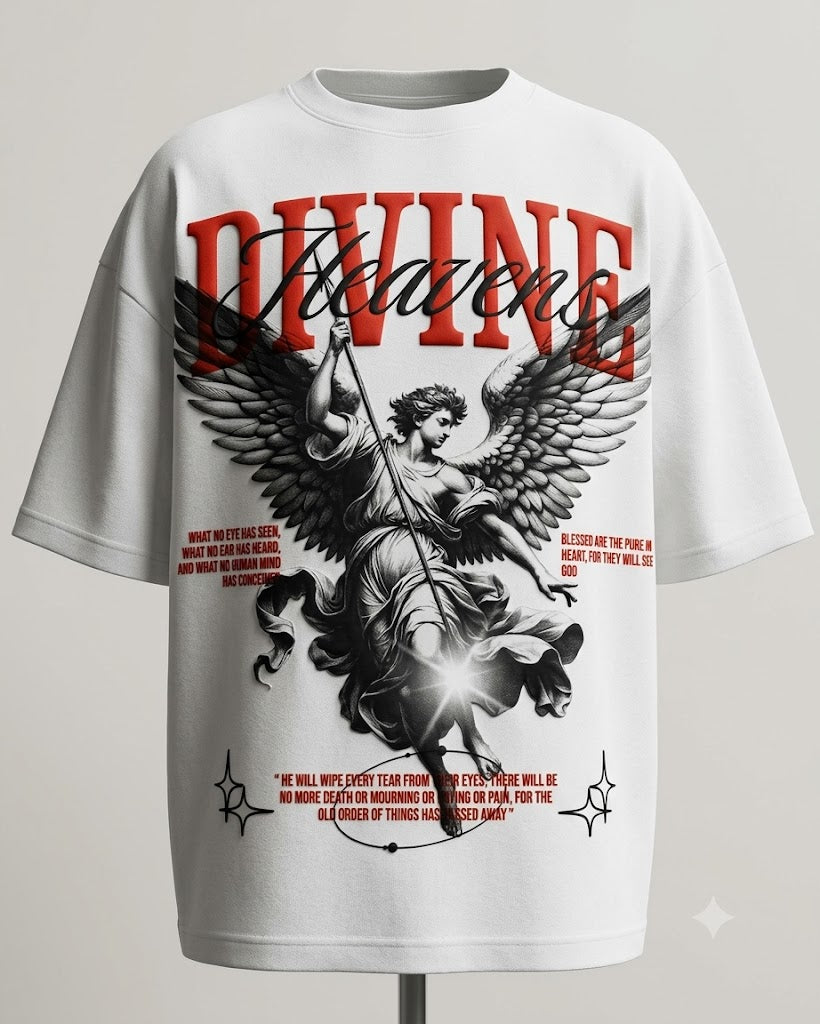 Divine Heaven Oversized Downshoulder Tshirt