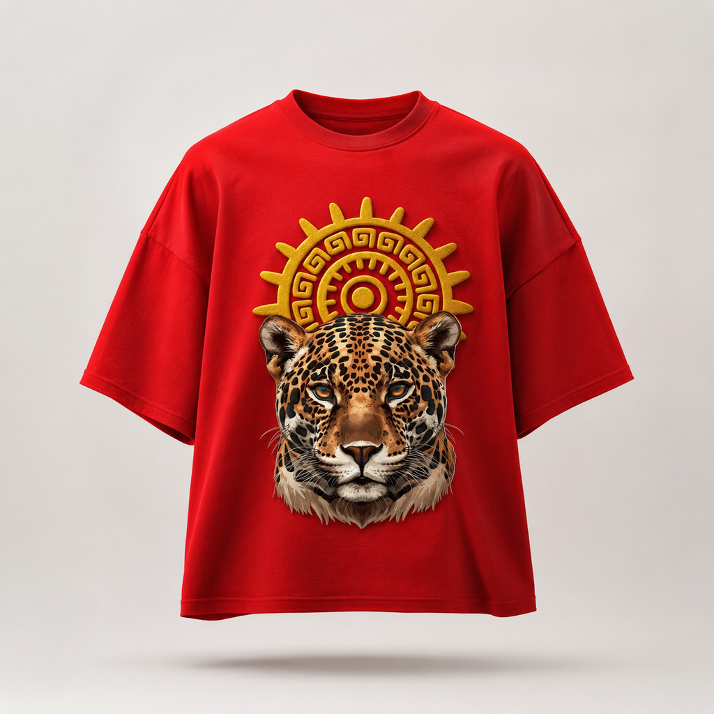 Cheetah Aura Oversized Downshoulder Tshirt