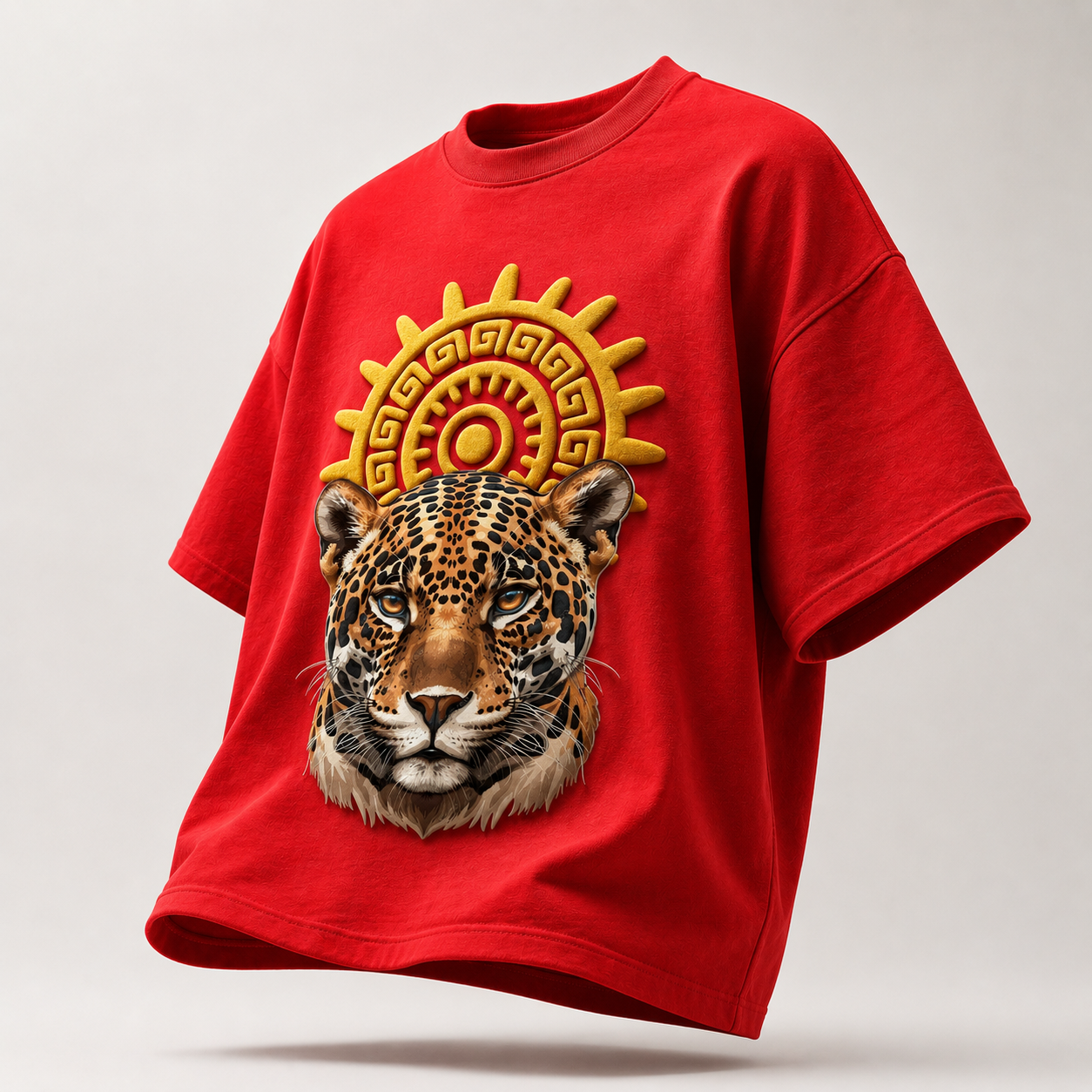Cheetah Aura Oversized Downshoulder Tshirt