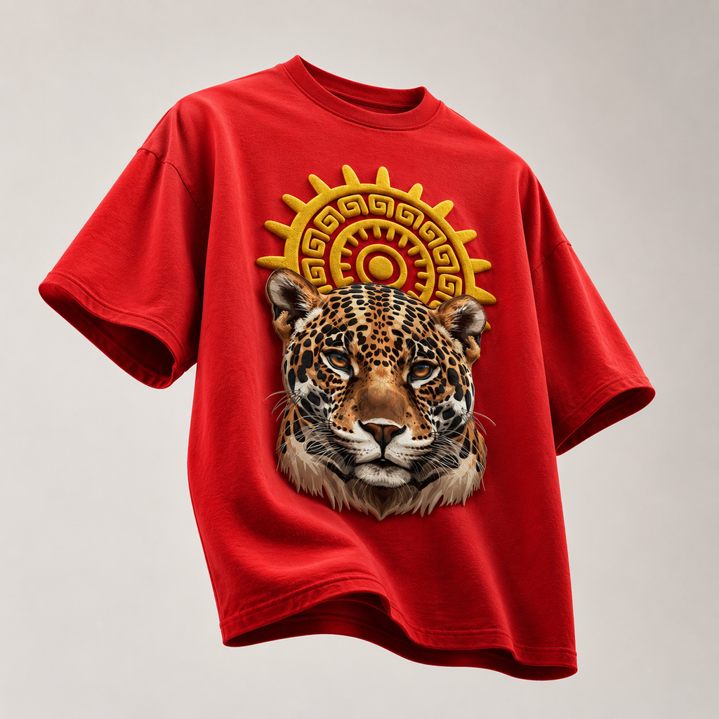 Cheetah Aura Oversized Downshoulder Tshirt