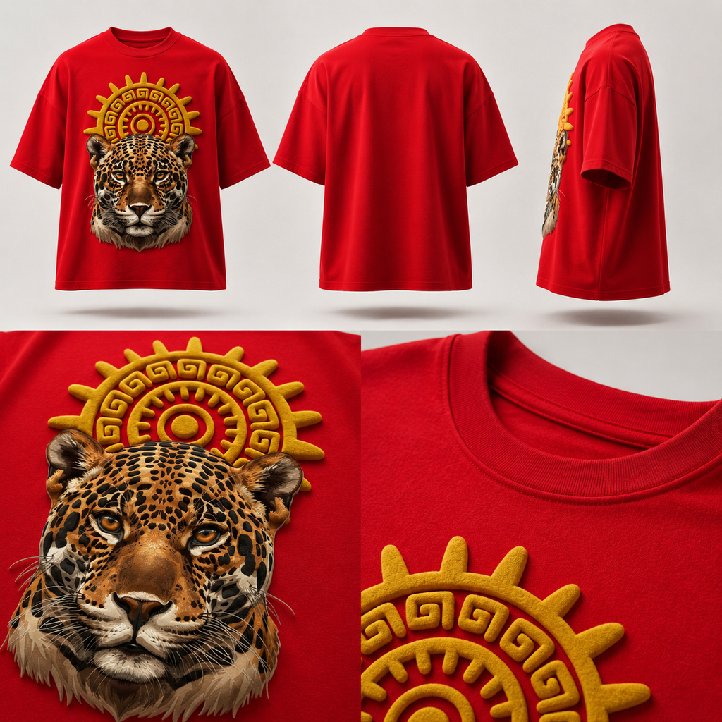 Cheetah Aura Oversized Downshoulder Tshirt