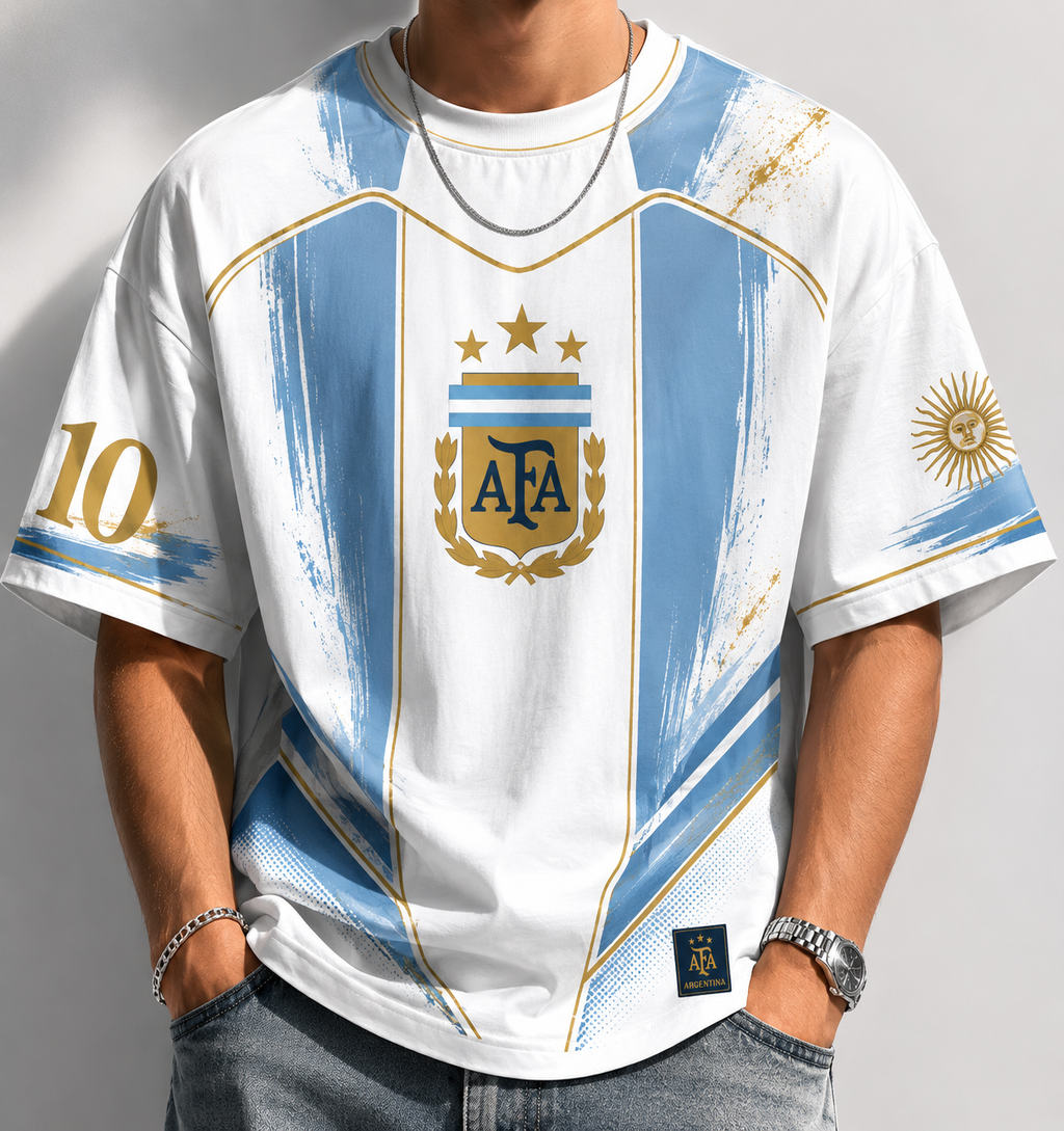 Argentina Messi AFA 10 Oversized Tee