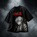 Zenitsu Anime Oversized Downshoulder Tshirt