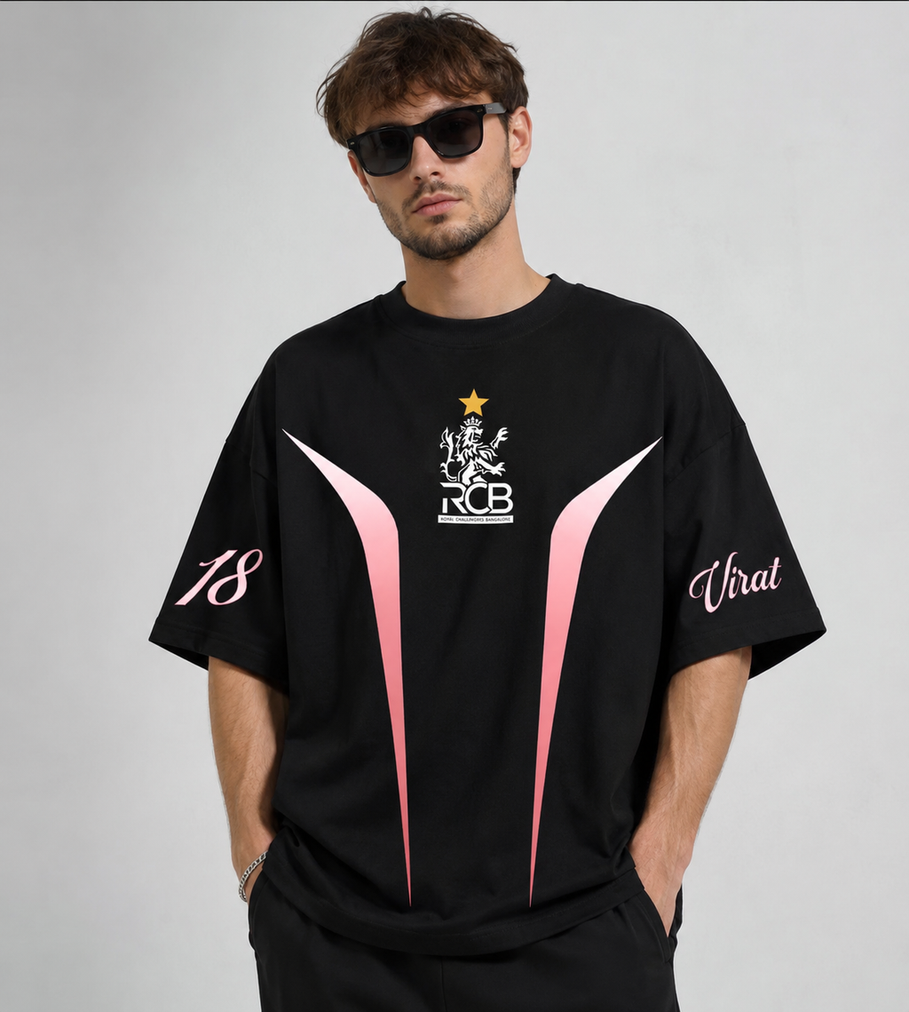 VK18 Oversized Downshoulder Tshirt