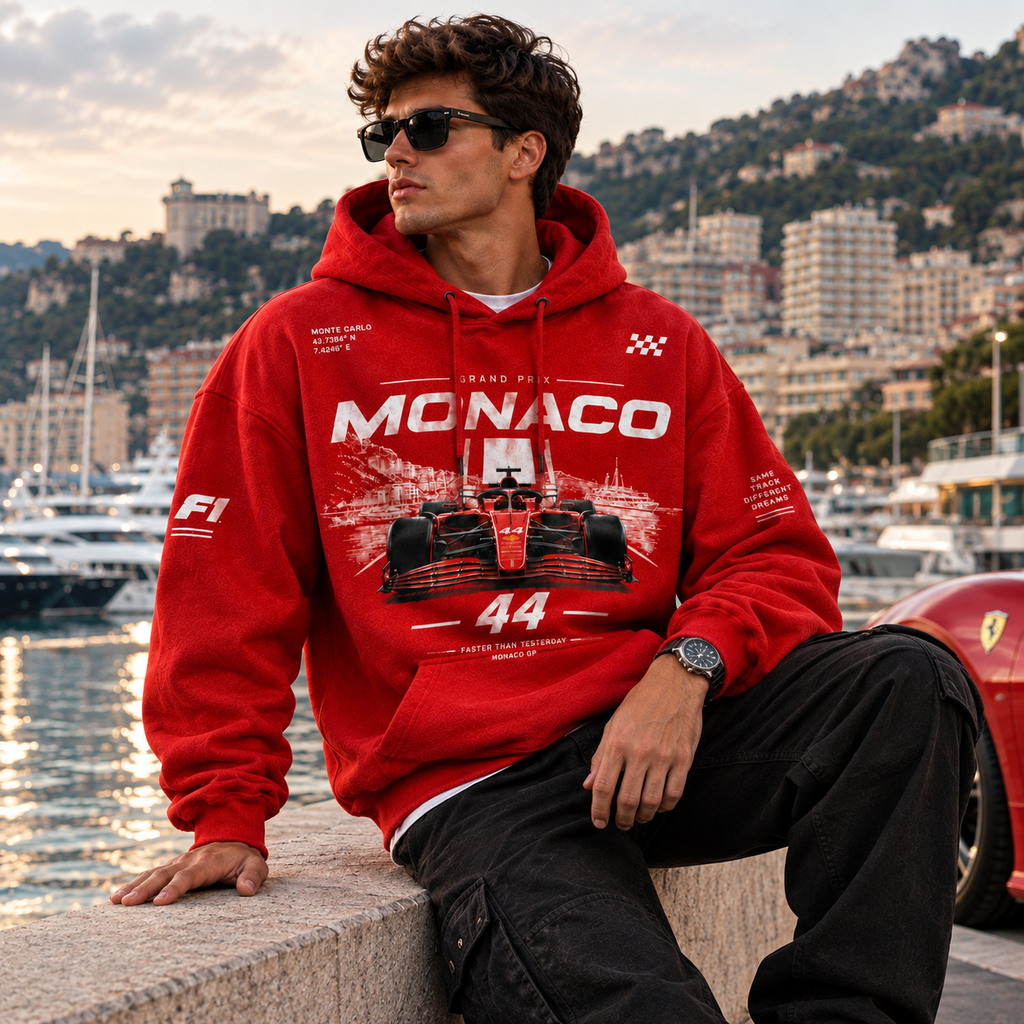 Monaco Formula Downshoulder Hoodie