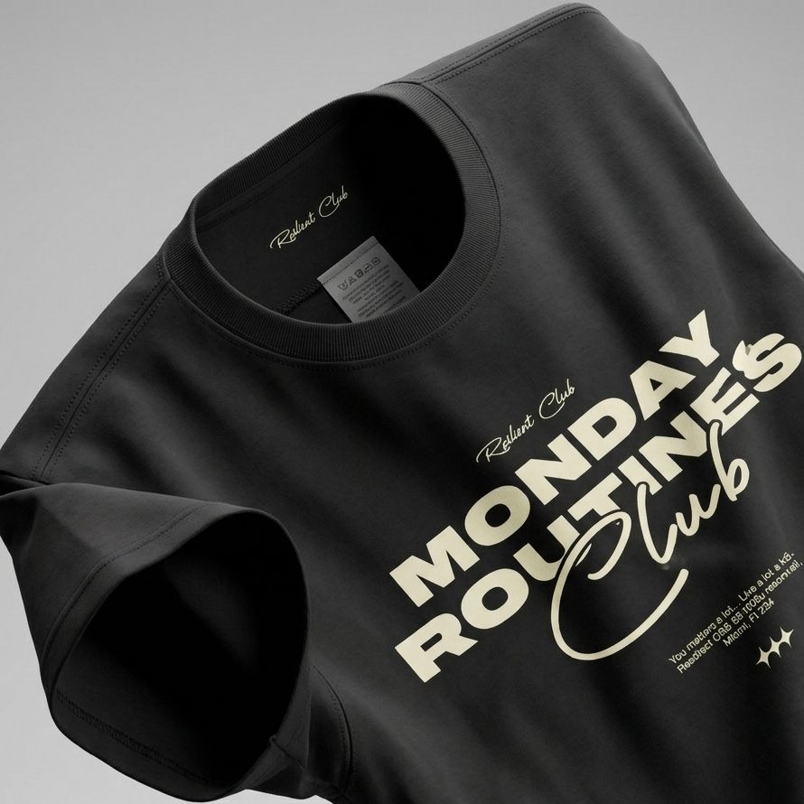 Monday Club Oversized Downshoulder Tshirt