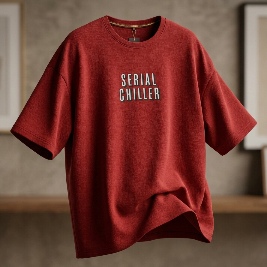 Serial Chiller Oversized Downshoulder Tshirt
