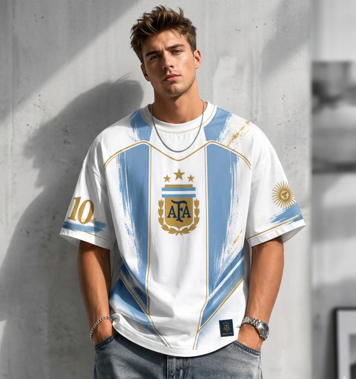 Argentina Messi AFA 10 Oversized Tee