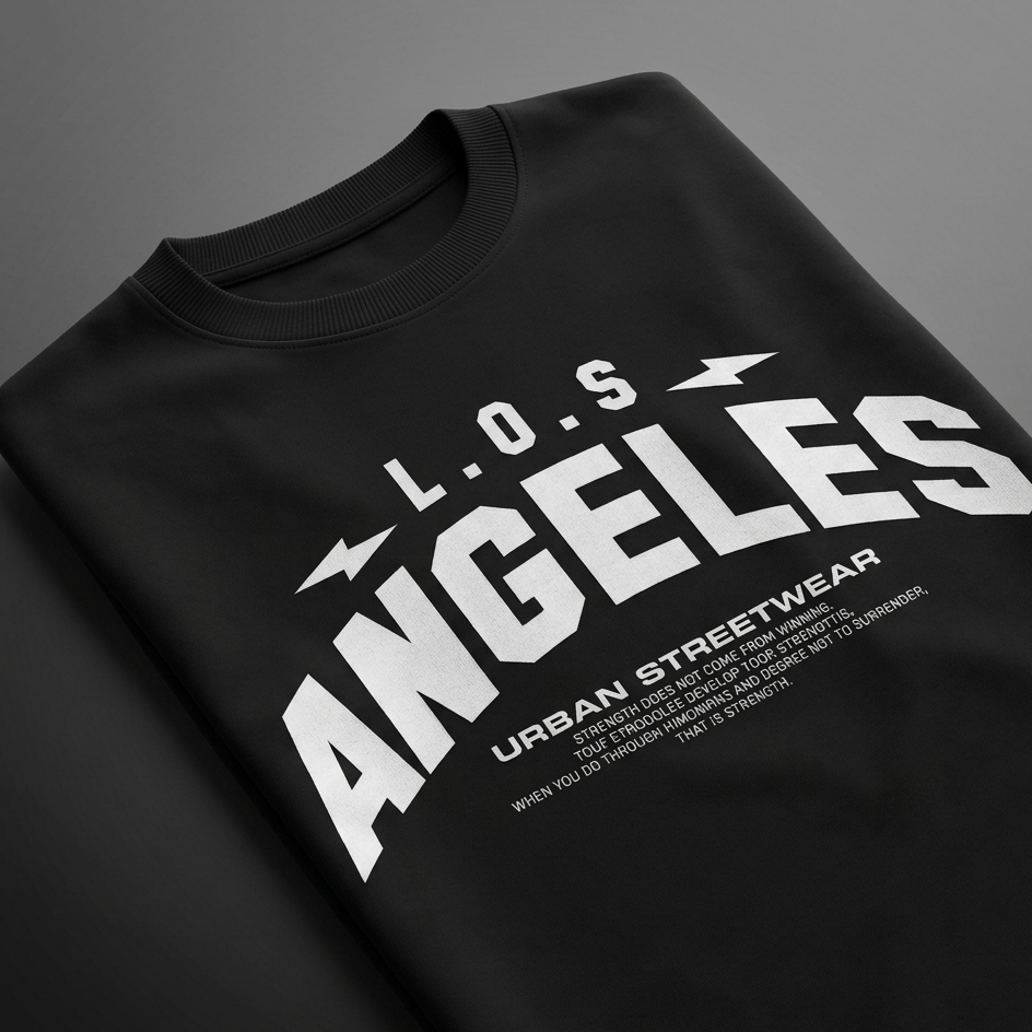 Los Angeles Oversized Downshoulder Tshirt