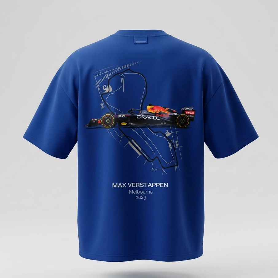 Automobile Oversized Downshoulder Tshirt