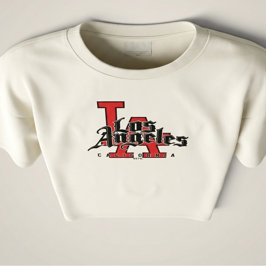 LA Oversized Downshoulder Tshirt