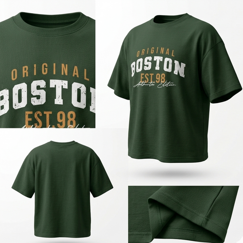 Boston Oversized Downshoulder Tshirt