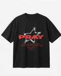 Pray Oversized Downshoulder Tshirt