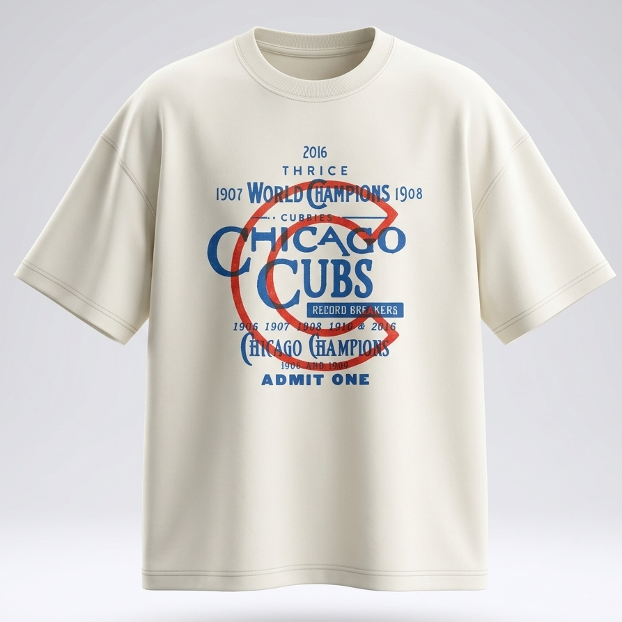Chicago Club Oversized Downshoulder Tshirt