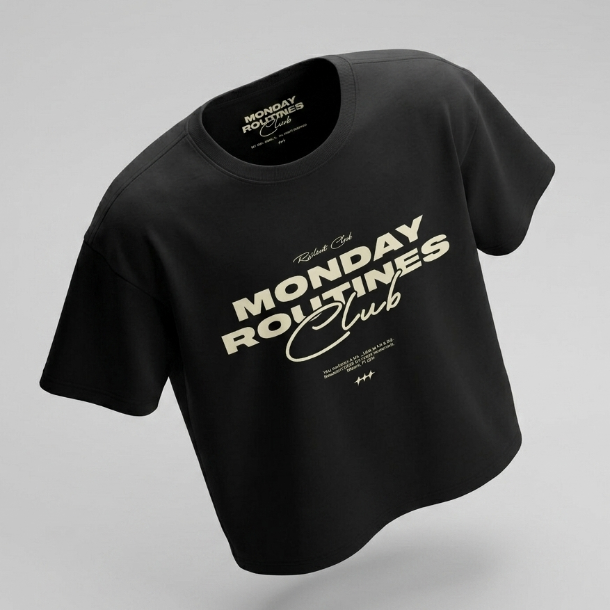 Monday Club Oversized Downshoulder Tshirt